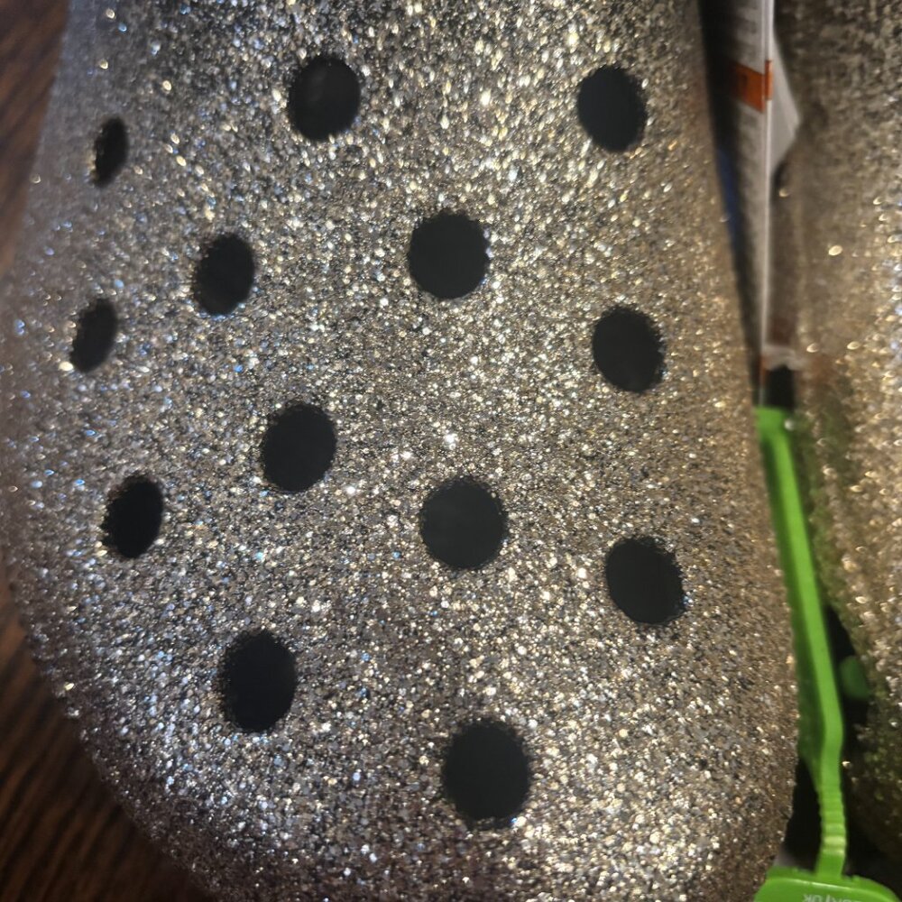 CROCS: Classic ombre glitter clog Black/Gold Unisex - Picture 6 of 12